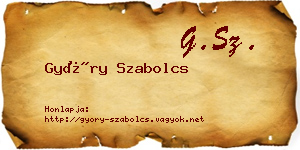 Győry Szabolcs névjegykártya